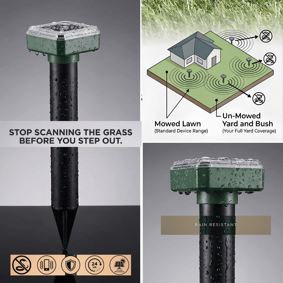 Ground™ Solar Snake & Rodent Repeller Stakes | Pack x 2