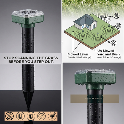 Ground™ Solar Snake & Rodent Repeller Stakes | Pack x 2