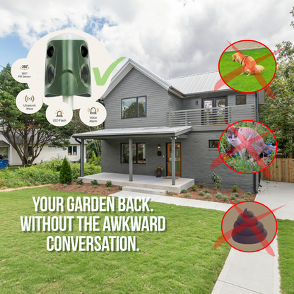 Patrol360™ Solar & Animal Repeller — 360° Coverage