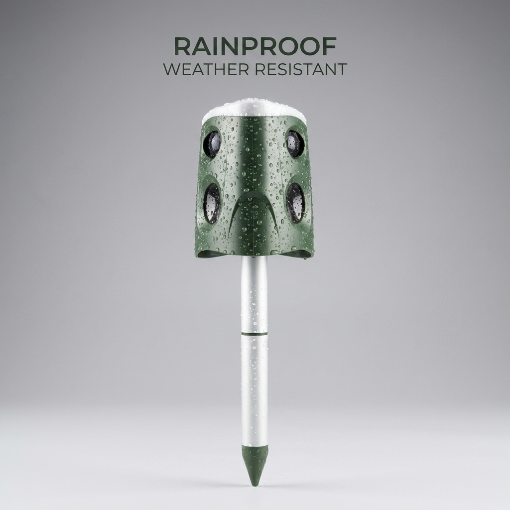 Patrol360™ Solar & Animal Repeller — 360° Coverage