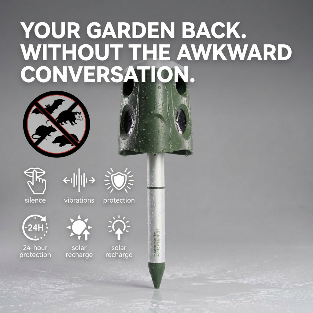Patrol360™ Solar & Animal Repeller — 360° Coverage